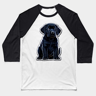 Black Labrador Retriever Puppy Baseball T-Shirt